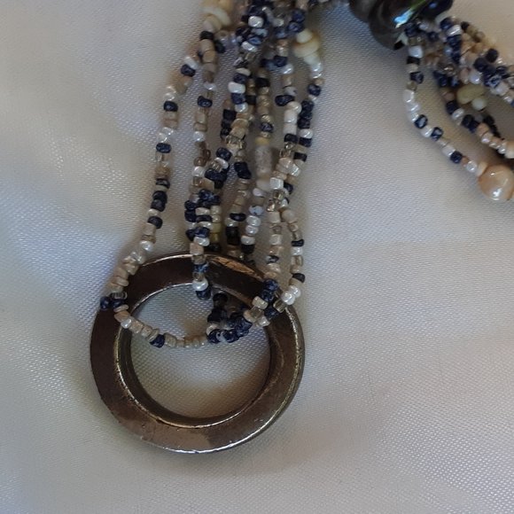 COPY - Bracelet 11" Beadwork Jewelry Findings Seed Beads Metal Rings Crafts Han… - Picture 6 of 8